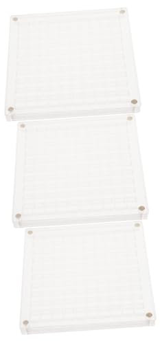 VALICLUD 3stücke Acrylic Display Box Für Muscheln Und Klare Aufbewahrungsbox Mit Fächern Für Schmuck Miniaturen Und Bastelbedarf Kratzfest Und Leicht Zugänglich