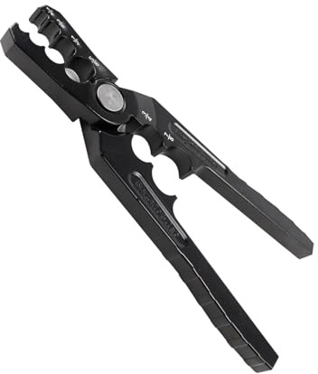 Herramienta de reparación de tubos de cobre | Alicates de tubería refrigerante | Reparador de tubos planos con brazo de palanca extendido, herramienta de alicates de 5 agujeros para tubos de aluminio