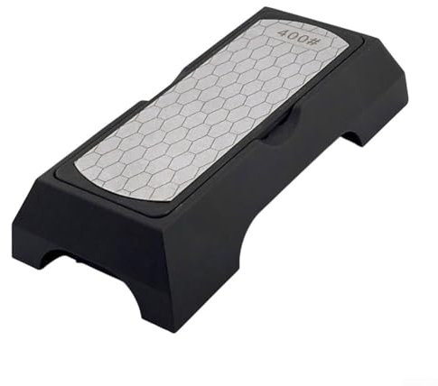 Besttoolifes Diamond Sharpening Stones, Sharpener Stone With Non-Slip Base For Chisels Planes Sharpening Stone Set Fine/Coarse Diamond Sharpening Plate With Angle Guide