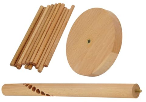 Didiseaon Wooden Pasta Drying Rack Spaghetti Holder Stand Noodle Drying Stand Home Kitchen Restaurant Use Natural Wood Construction