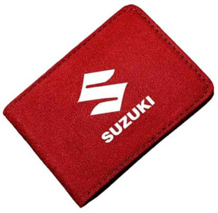 JYHBAQWN Custodia per targhe automobilistiche, per Tessere di immatricolazione Suzuki, Custodia Leggera per Carte di Credito e Portafoglio