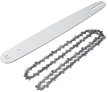 Barra guía for motosierra de 18 pulgadas, cadena de sierra for cortar madera, 3/8'', 68DL, 68 eslabones, compatible con 61, 66, 268, 272, 362, 365 y 372