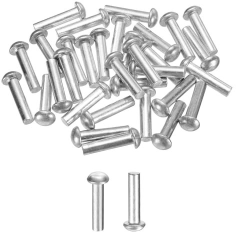 QUARKZMAN 30 Pcs Remaches De Aluminio Sólido Diámetro M6 x Longitud 25mm