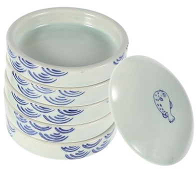 Angoily Stackable Watercolor Mixing Palette Tray Ceramic Paint Dish with Lid for Efficient Color Organization and Pigment Preservation for Artists and Outdoor Use