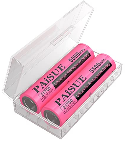 2 Stück 21X70 Akku Neuer 0-Zyklus 3,6V Hohe Kapazität 5500mAh NI-MH Akku für Powerbank, LED Stirnlampe