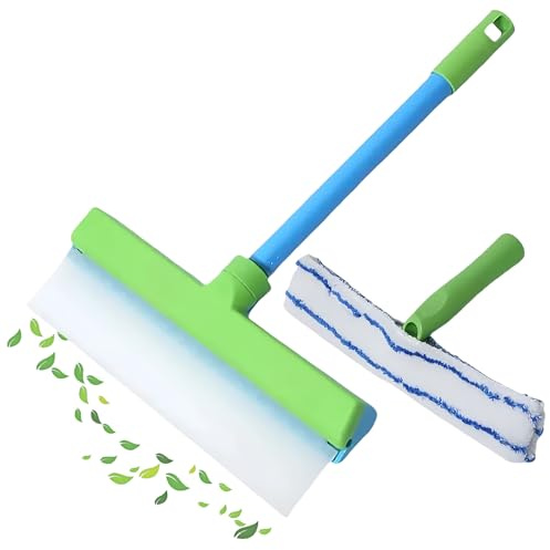 Alisanda Recyclable Silicone Window Squeegee Kit, Aquablade Window Cleaning Kit, 3 in 1 Aquablade Squeegee for Glass, Mirrors, Shower, Car