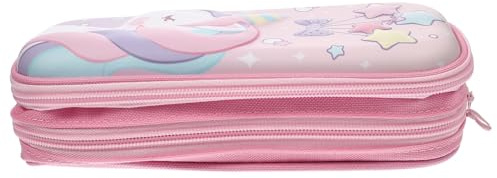 CLISPEED Großes Federmäppchen Einhorn Federtasche mit Großer Kapazität Reißfestem Material und Rutschfestem Boden Vielseitiges Federmäppchen für Schule und Büro