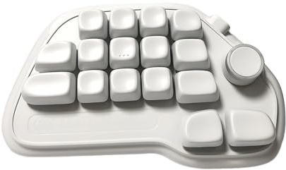 BUBEFSKD Pavé numérique mécanique programmable 17 USB remplaçable avec rétroéclairage RGBS et touches de clé PBTS ordinateur portable PC via pavé numérique programmable