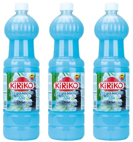 Kiriko Spa Floor Cleaner 1.5L Spanish Cleaning Product Powerful Multi-Surface Liquid Floor Cleaner Removes Dirt, Dust, Stains & Bad Odours Fresh Scent Household Cleaning Essential Pack of 3