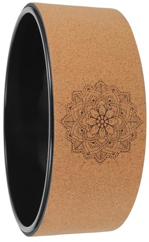 PRETYZOOM Yoga Wheel aus Natürlichem Kork Rutschfester Rücken biegekreis für Pilates und Yoga Ergonomisches Trainingsrad zur Rückenschmerz linderung und Wirbelsäulen korrektur