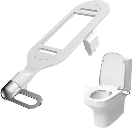 Ultra-Slim Cold Water Bidet, Adjustable Self-Cleaning 2 Nozzles, Bidet Attachment for Toilet Non-Electric (Feminine/Posterior Wash), Adjustable Water Pressure, Easy Installation