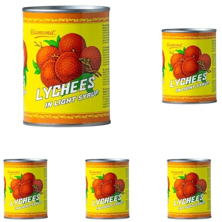 Diamond Litchis, au sirop 540 g (Lot de 5)