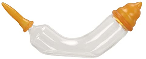 Yctze Arc Design Bouteille de Lait en Verre pour Chatons, Chiots et Hamsters – Mangeoire d'allaitement Ergonomique pour Animaux de Compagnie de 10 ML avec Quantitatif et Débit