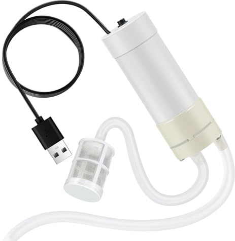 Mini Wasserpumpe, 5V Wasserpumpe, elektrische Mini-Wasserpumpen | Klein Selbstansaugende Pumpe USB-Betriebene Vakuumpumpe (Beinhaltet 1 Meter und 3 Meter lange Wasserleitungen)