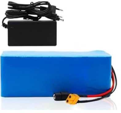 36V 8Ah 10S2P Batería de bicicleta eléctrica Con cargador BMS integrado Batería recargable de iones de litio para patinetes eléctricos y bicicletas eléctricas de equilibrio 36V 8Ah,XT60+DC