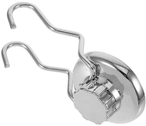 HOMOCONO Ganci a Ventosa in Acciaio Inox per Parete, Doppia di Ganci Ausiliari senza Trapano, Adatti per Bagno, Cucina e Camera da Letto per Asciugamani e Accessori