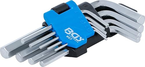 Bgs Technic Pro+ - Set Di 9 Chiavi A Brugola Esagonali, 1,5-10 Mm