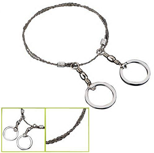 Sierra de cable de emergencia (acero, anillas de metal)