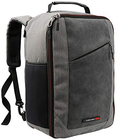 Cabin Max Für Ryanair Handgepäck Rucksack 40x20x25, Reiserucksack, Tasche Flugzeug Wizzair, Eurowings, Easyjet Vueling (Travel Backpack Manhattan 20L 40x25x20)