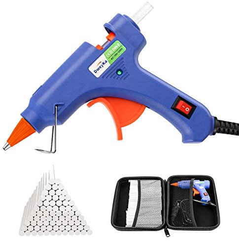 Dweyka HeiÃŸklebepistole, Dweyka Mini Klebepistole mit 75 Stück Klebesticks 20W, Schmelzende Klebepistole Set für Schule DIY Kunst schnelle Aufheizung für Hobby, Kunst & Handwerk und alltägliche R