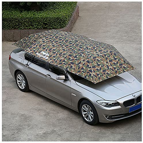 Auto-Markise, 13,1 * 6,8 Fuß, Outdoor-Auto-Zeltabdeckung, vollautomatisch, tragbar, beweglich, Carport, Sommerautos, Schutz, Sonnenschutz, Überdachung, Unterstände, SUV, Limousine, Outdoor-S