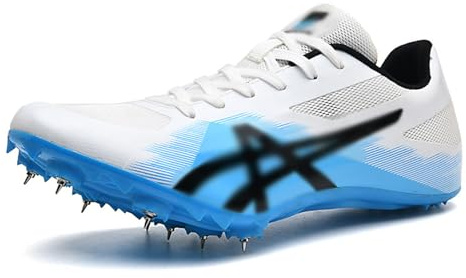 SerendipitousWhisper Unisex Spiked Sprint Leichtathletik-Laufschuhe rutschfeste Turnschuhe Sprint-Spikes Gittergewebe Atmungsaktiv und bequem