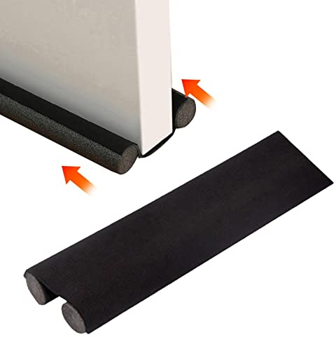 Boudin De Porte Sous Porte De 93 Cm, Bande D'étanchéité Pour Bas De Porte, Bande D'isolation Phonique Double Face, Bouchon De Joint En Mousse, Coupe-froid, Bloqueur De Poussière, Sous La Porte