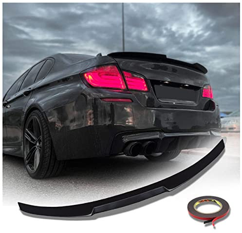 MpTuned BMW F10 Heckspoiler M4 Stil glänzend schwarz für 5er 2010–2017 Limousine 518i, 520i, 530i, 540i, m550i, 518d, 520d, 530d, 540d