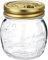 Bormioli Rocco Quattro Stagioni 79208 - Tarros de mermelada (12 unidades, capacidad 250 ml, tapa dorada, tapa de 70 mm), color dorado