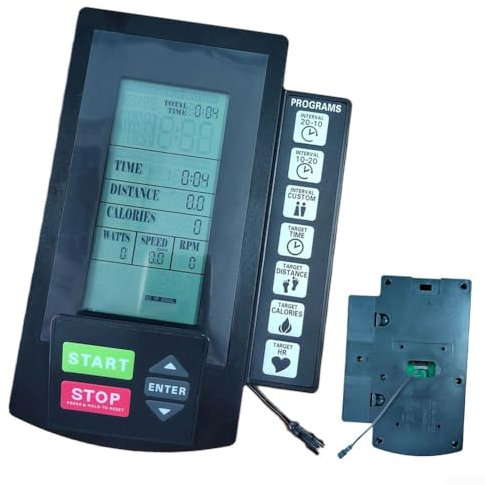 Exercise Bike Computer Indoor Monitor, LCD Monitor Speedometer, Wind Resistance Exercise Bike Counter Display Replacement