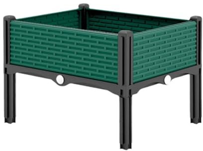 Orto Verticale, Orto Rialzato da Esterno, Fioriera in Materiale PP, Fioriere da Giardino Rialzate per Terrazza, Balcone (Profondità Interna 15cm)