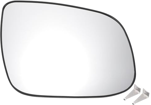 QUARKZMAN Espejo Retrovisor Lateral Derecho Para Kia Ceed 09-12 1 Pc | Blanco, Calefactado, 1 Pc, Cristal Real, Lado Derecho, Eléctrico, 2 Pines, Oe 876211H555, 18.8Cm, Con Placa De Respaldo