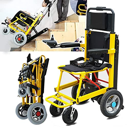 Elektrischer Treppensteiger Treppensteiger-Rollstuhl, 2-in-1-Elektrorollstuhl + Treppensteiger, Ausdauer 40 km + Treppen: 1500 Schritte, Belastung 330 Pfund, für ältere Treppen oder normale