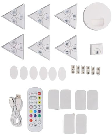 Dreieckige Lichtpaneele, RGB-LED-Wandleuchte für Tuya, mehrfarbige Effekte, Smart Home Decor, kreative Wandleuchten mit Musiksynchronisierung für Raumspiele