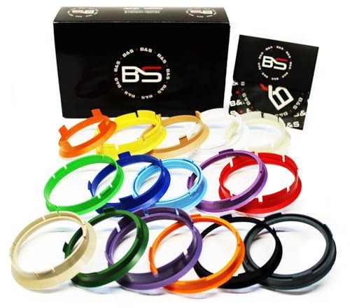 Anelli Di Centraggio da 70.1 a 63.4 in Plastica per Cerchi in lega Cerchioni Kit composto da 4 pezzi