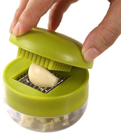 Garlic Mincer, Multifunction Garlic Press, Easy-to-Use Mincer Tool, Kitchen Gadget, Crushing Ginger and Vegetables, Food Preparation, Ideal for Home Cooking
