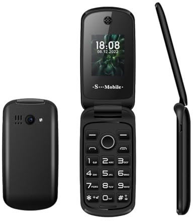 PPLDABNK 2G F4 Flip Phone, Dual SIM Senior Phone with SOS Button, Large Buttons & Loud Speaker, Easy to Use 1.77in Display for Elderly & Kids (LED Flashlight Included),Black