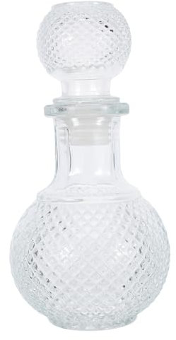 CHICAMPERA Decantador De Vino Tapón Dispensador De Licor De Vidrio Decantador Decorativo para Botella De Brandy para Uso Doméstico Bar o