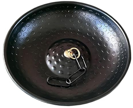 Milageto Bassin d'ancrage de chaîne de Pluie, Bassin décoratif de Collecte d'eau de Pluie, Fontaine de présentation, Bol de déversement pour Cour, 38cm