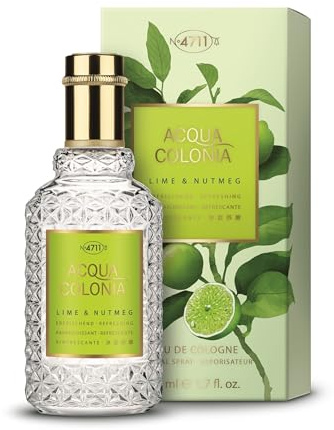 4711 Acqua Colonia® Lime & Nutmeg | Eau de Cologne - erfrischend - Wellness für die Sinne | 50ml Natural Spray