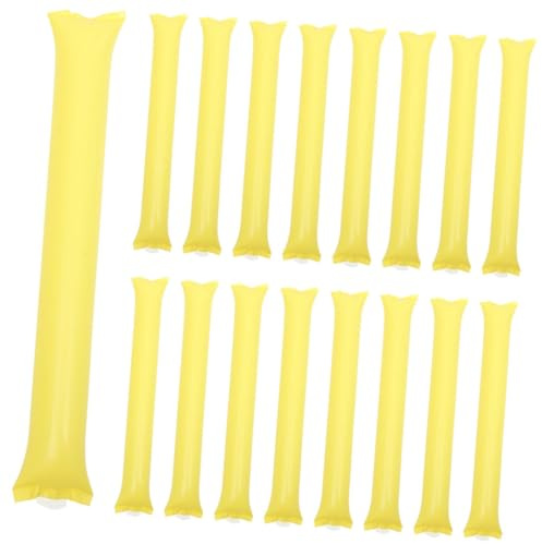Toddmomy 50Pcs Inflatable Cheerleading Sticks Noise Makers Party Cheering Sticks Lightweight PE Material Loud Sound for Sports Events Concerts and Celebrations