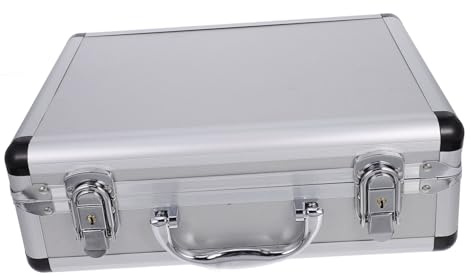 Kisangel Boîte à Outils en Alliage D'aluminium à Code, Valise De Transport Portable 320x230x110 Mm, Organisateur De Rangement pour Bricolage Et Usage Domestique, Usage Sécurisé