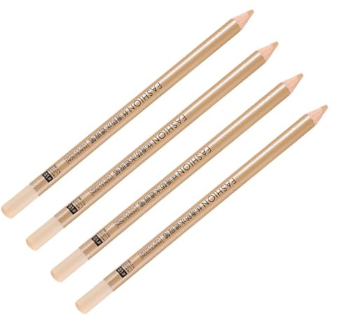 ABOOFAN Abdeckstift Concealer 4 Stück Muttermale Augenringe Effektiv Verdecken Holzgefertigt für Reisen Zufälliger Stil