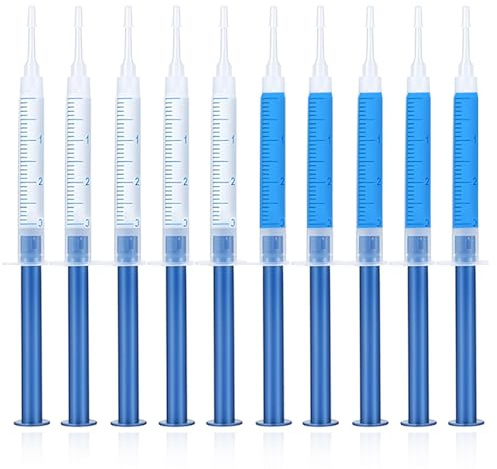10 Piezas Blanqueador Dental Profesional Geles,Teeth con gel blanqueador de dientes,Gels Blanqueadors de Dientes Efectivo,Rápido blanqueamiento dental,Uso doméstico fácil,Resultados visibles