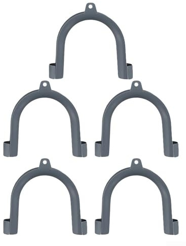 5-Pack U-Shape Drain Hose Hook for Washing Machine – Plastic Laundry Hose Organizer Fits 20–26 Mm Hoses Simple Install - Floor-Safe Plumbing Accessory