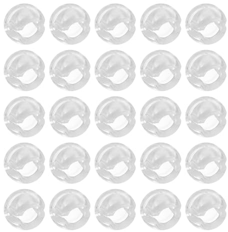 DEEPCRAFF de Tope de Cadena Cuentas para Fijar y Conectar Cadenas de 4.5mm 25 Piezas Accesorios de Pom para Persianas Ajustable y Seguro en Estores y Cortinas