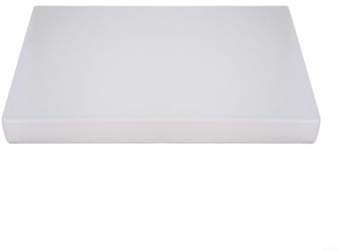 MIKMLYZE Tabla de cortar acrílica transparente con labio, 45 x 35 cm, tabla de cortar transparente antideslizante para encimeras de cocina, frutas, verduras y porción de queso (B)
