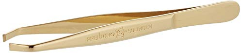 Pfeilring Pinzette. vergoldet. gekröpft. in Blister.