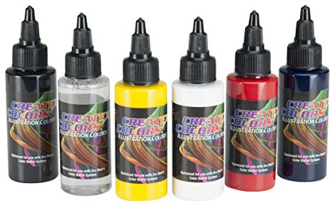 Createx Colors Createx Illustration Primary Set, 2 oz.