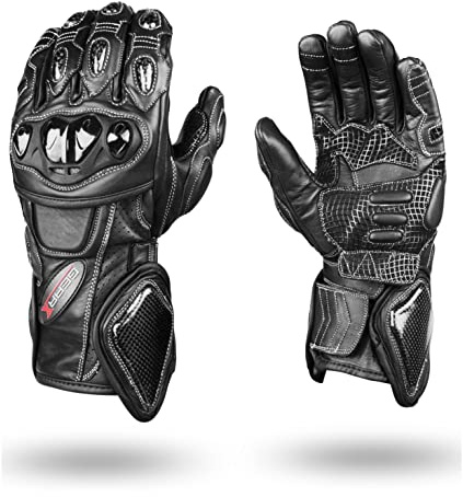 Ultimate Protection Carbon Gants de moto en cuir Analin ventilés